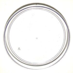 Dansk Designs Denmark Clear, Round Acrylic Tray with Sides